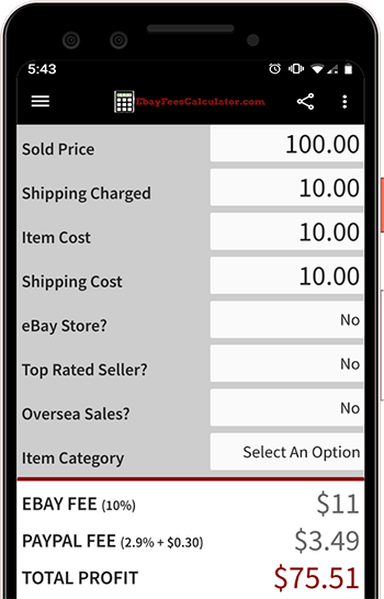 eBay Calculator for Android