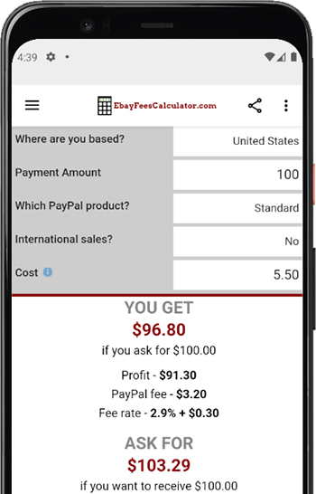 PayPal Calculator for Android