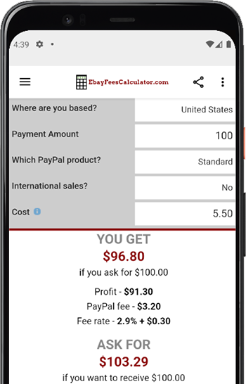 PayPal Calculator for Android